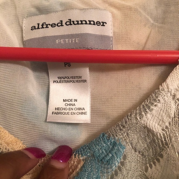 NWT Alfred Dunner Lace Texture Knit Top - Picture 5 of 8